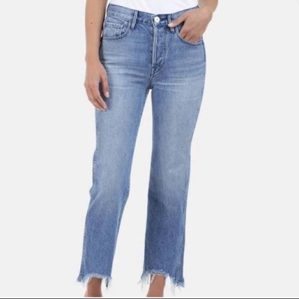 3x1 Cropped High Waisted Jeans